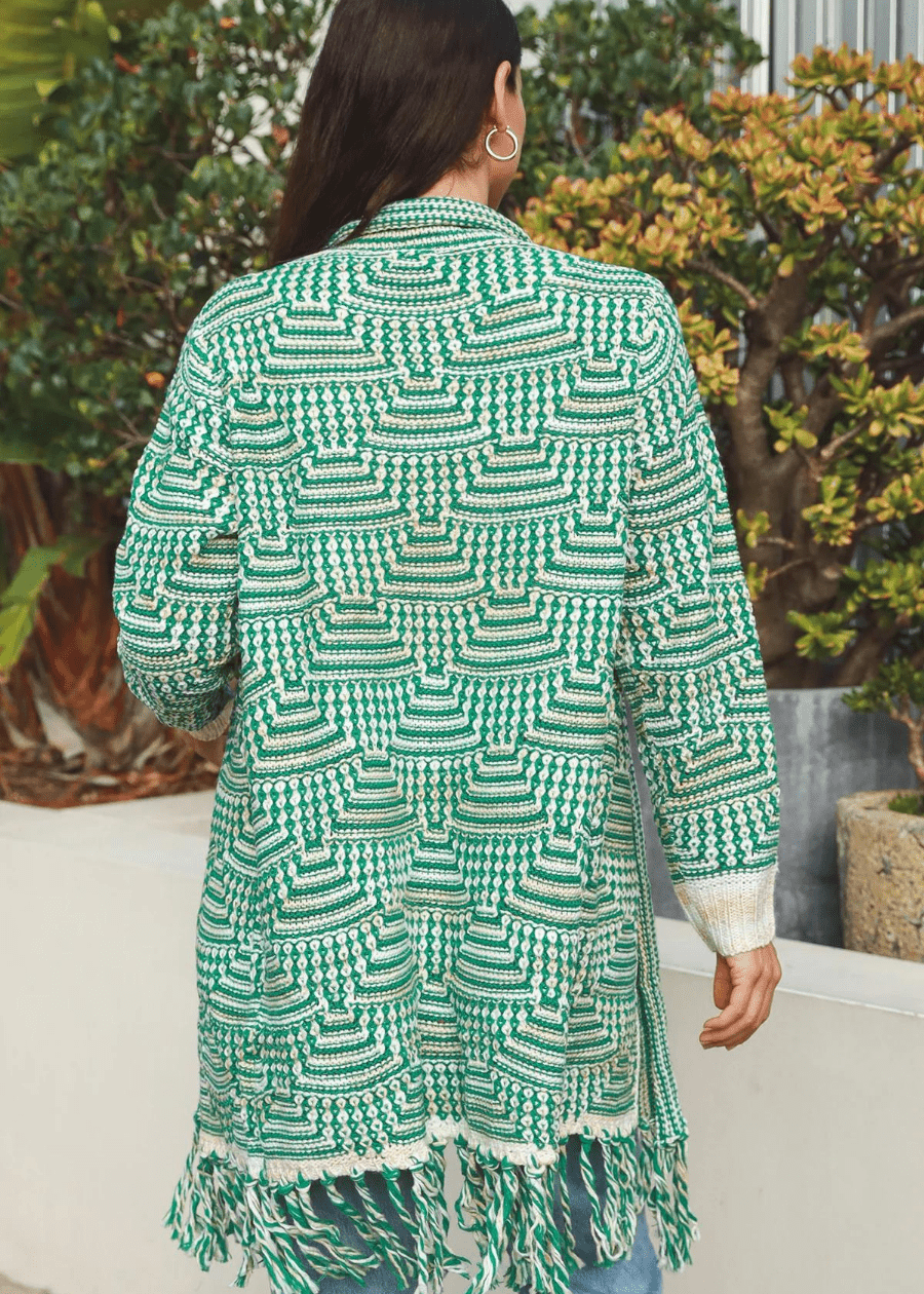 Emerald Chic Knit Cardigan