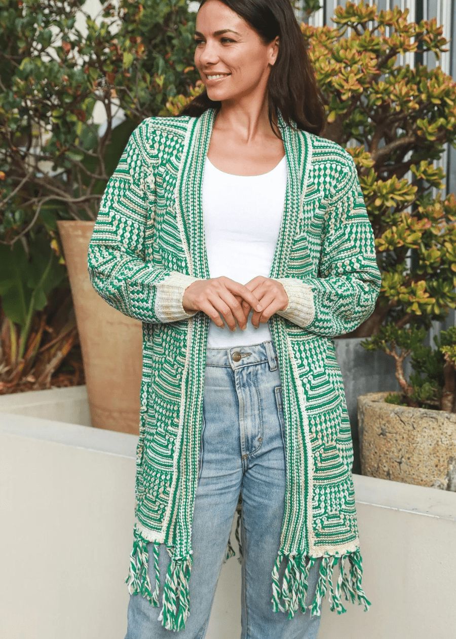 Emerald Chic Knit Cardigan