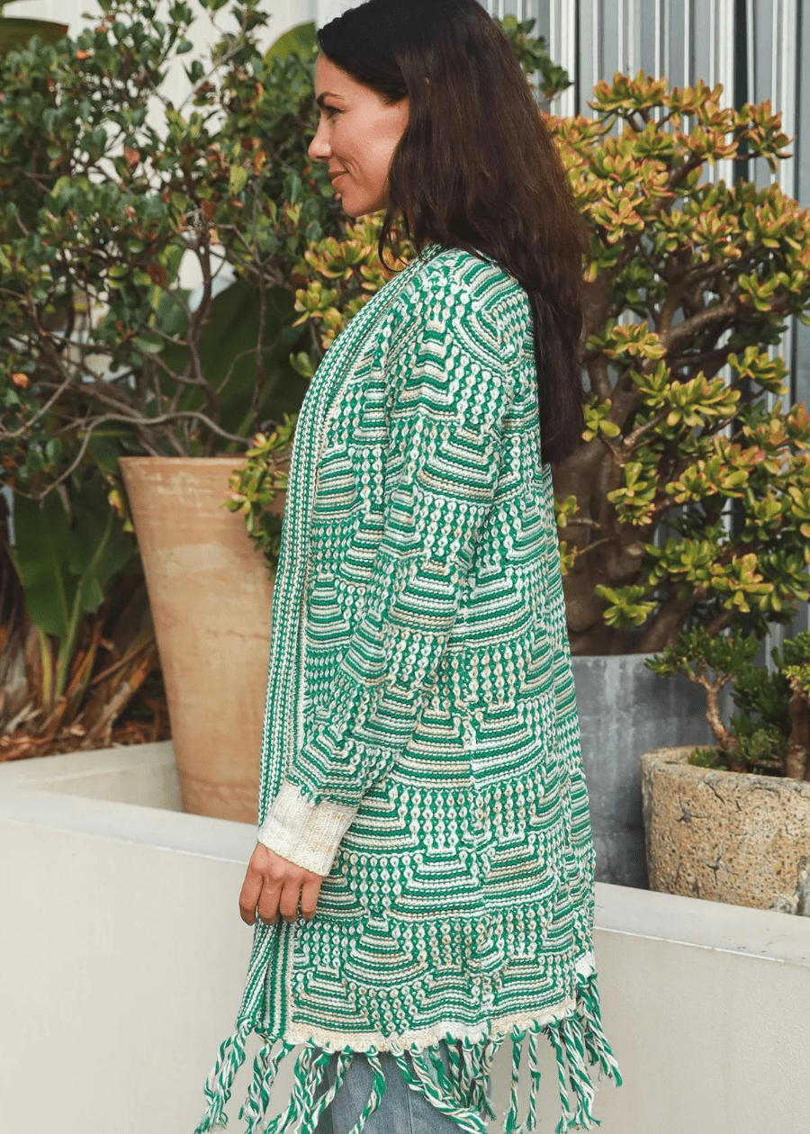 Emerald Chic Knit Cardigan