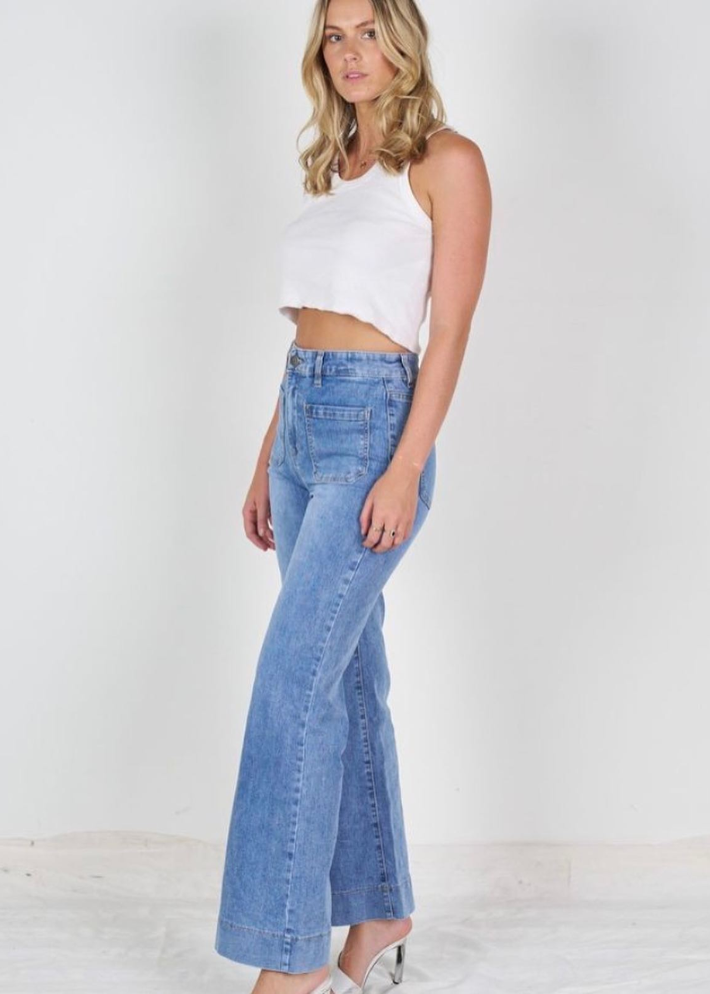 Wakee Patch Pocket Jeans