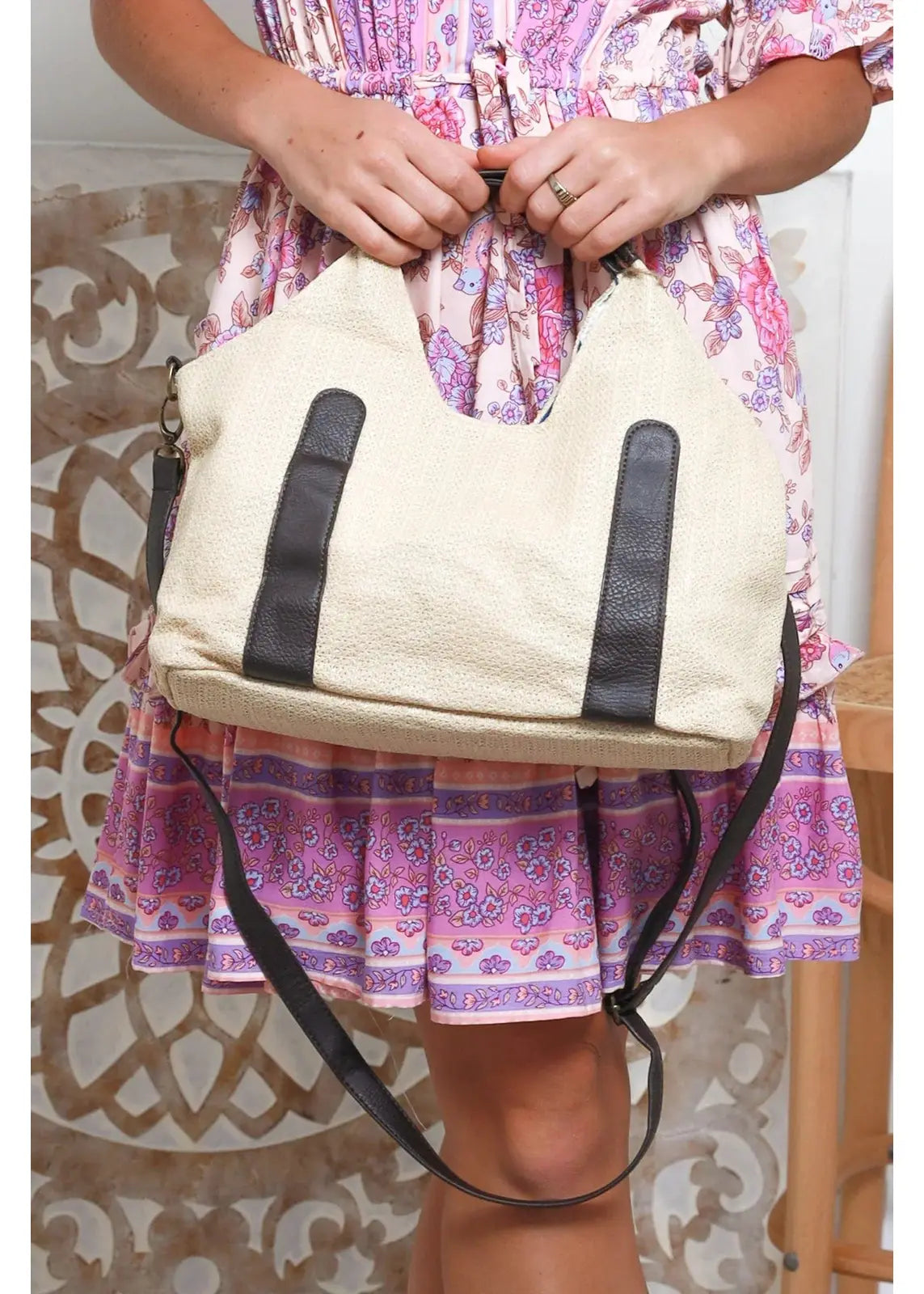 Cream Handbag - Elegant Women's Fashion: Dresses, Tops, Knits, Hats, Handbags & More - Rose Tide